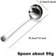 7.6'' Gravy Ladle Sauce Soup Spoon Heavy Duty 18/10 Stainless Steel for Small Dishes (2 pcs)