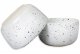 Ceramic Hand-Molded Speckled Spotted Miso | Small Soup Bowl x 2, Glossy White